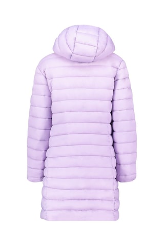 Lange Gewatteerde Jas met Capuchon Akitaleak  - Paars