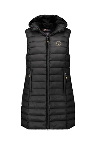 Chaleco largo con capucha Vatikamapeak - Negro