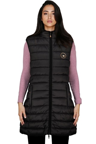 Chaleco largo con capucha Vatikamapeak - Negro