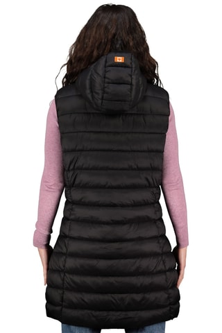 Chaleco largo con capucha Vatikamapeak - Negro