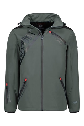 Chaqueta con capucha Softshell Twopaceak - Gris oscuro