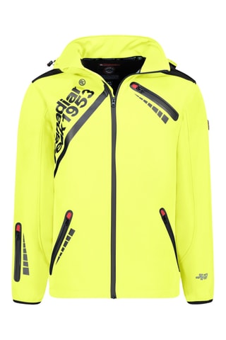 Chaqueta con capucha Softshell Twopaceak - Amarillo