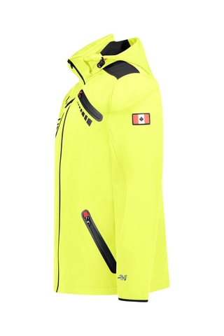 Chaqueta con capucha Softshell Twopaceak - Amarillo
