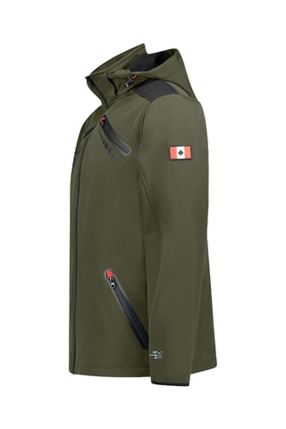 Chaqueta con capucha Softshell Twopaceak - Caqui