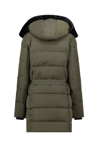 Lange Gewatteerde Jas Bettineak  - Kaki