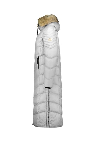 Lange Gewatteerde Jas Capucineak  - Lichtgrijs