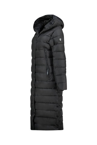 Lange Gewatteerde Jas met Capuchon Constanceak  - 