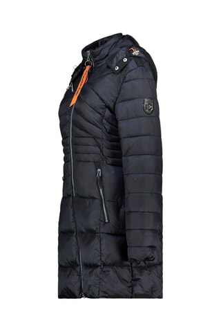 Lange Gewatteerde Jas Bodayeak  - Marineblauw