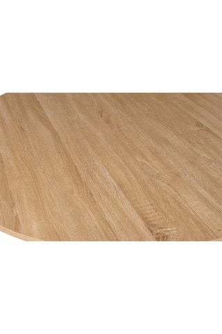 Mesa de comedor Soline - Imitación madera y negro