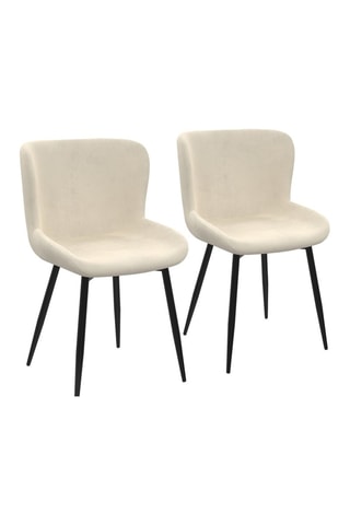 2 cadeiras Taylor - 50 x A79 x 52 cm - Revestimento em veludo