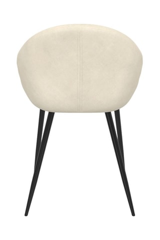 4 sillas Dory - Crema y negro