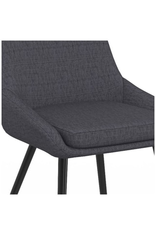 6 sillas Ornella - Gris y negro