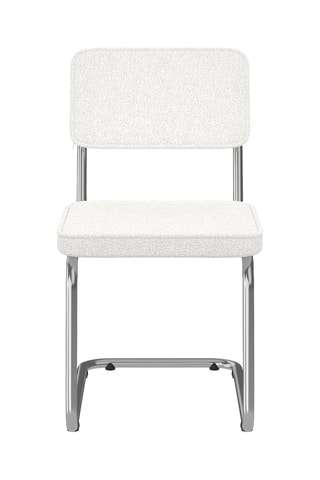 4 cadeiras Naya - 44 x 79 x 52 cm - Tecido bouclette