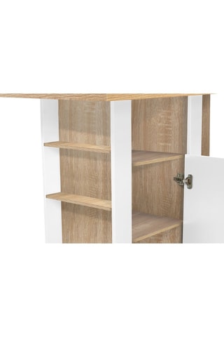 Isla central Théo - 
Marrón y blanco