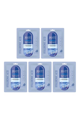 5 Gezichtsmaskers met Hyaluronzuur - 5 x 27 ml