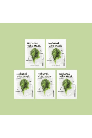 5 Verstevigende Gezichtsmaskers Natural Vita - 10 x 23 ml