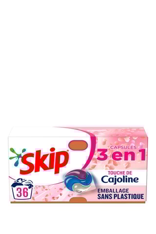3 x 36 doses de lessive 3-en-1 Skip Touche de Cajoline
