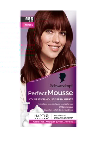 3 x Coloration Perfect Mousse Schwarzkopf - Acajou 586