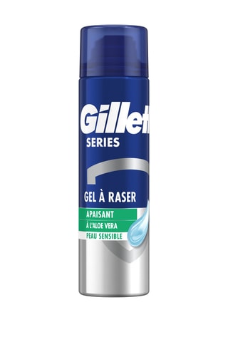 4 x Gel à raser Gillette Series Peaux sensibles - Aloe Vera - 200 ml - INGREDIENTS MANQUANTS