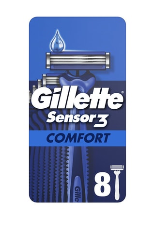 3 x 8 rasoirs jetables Comfort Gilette Sensor3 - 3 lames