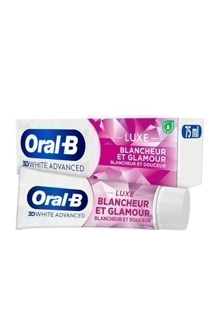 3 x Dentifrice Oral-B 3D White Advanced Luxe - Blancheur et Glamour - 75 ml