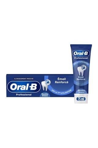 3 x Dentifrice Oral-B Professional Email renforcé - Menthe Douce - 75 ml