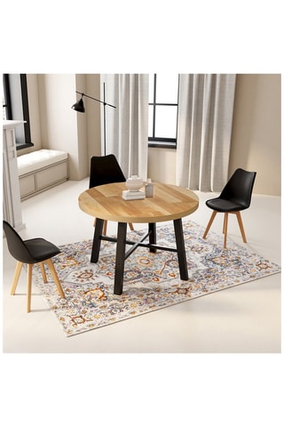 Table à manger extensible Mathilde - 110-150 x 110 x 75 cm