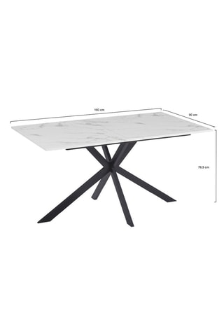 Table à manger Glam - 160 x 77 x 90 cm