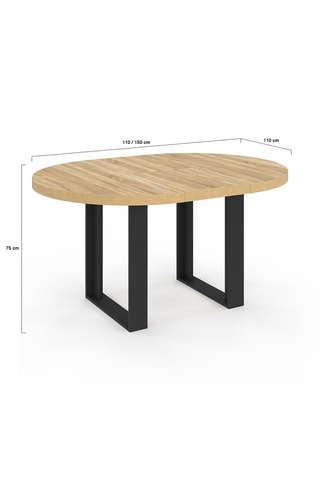 Table extensible Brixton - 110/150 x 75 x 110 cm