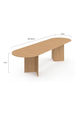Table extensible Gabin - 200/300 x 75 x 90 cm