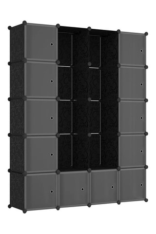 Armoire de rangement multifonctions - 143 x 178 x 36 cm