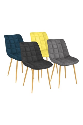 4 chaises en bois Mélinda - 20 x 46 x 62,5 cm