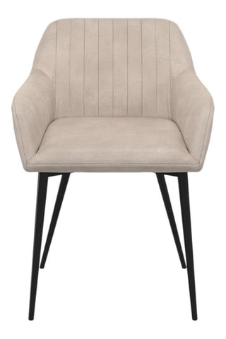 2 chaises Ariana - Taupe et noir