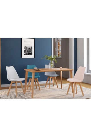 4 chaises Nordia -  46 x 51 x 79,5 cm