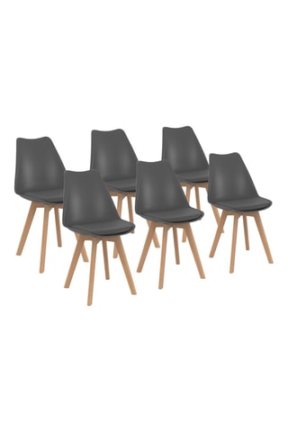 6 chaises Nordia -  46 x 51 x 79,5 cm