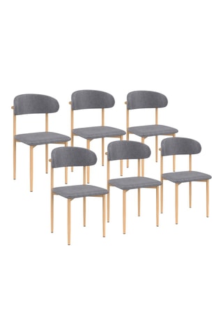 6 chaises Callisto  - 48 x 80 x 47 cm