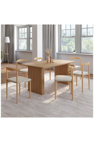 6 chaises Adam - 50 x 74 x 48 cm