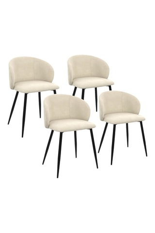 4 chaises Léona - 51 x 71 x 53 cm