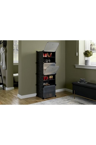 Meuble à chaussures cube - 43 x 122 x 32 cm