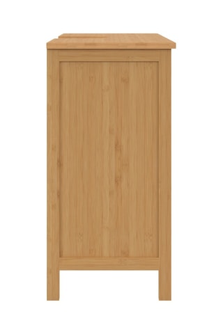 Meuble de salle de bain en bambou 2 portes Maya - 60 x 65 x 30 cm