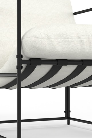 Fauteuil Penelope - Blanc et noir