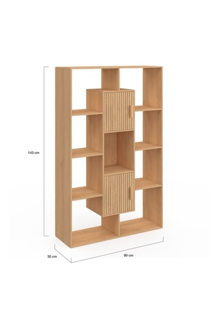 Bibliothèque 2 portes Faustine - 143 x 90 x 30 cm