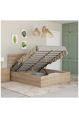 Lit-coffre avec sommier Sicilia - Couchage 140 x 190 cm