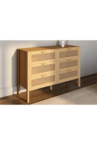 Commode 6 tiroirs Eve - 118 x 80 x 40 cm