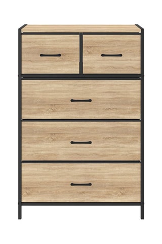 Commode 5 tiroirs Iris - 60 x 30 x 90 cm