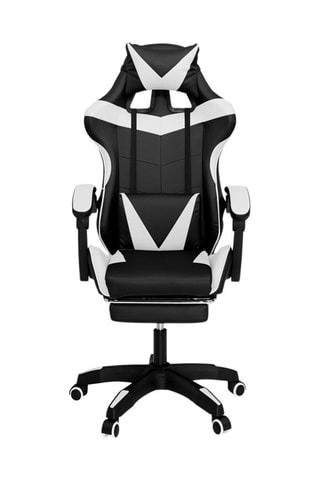 Fauteuil à roulettes - Noir et blanc