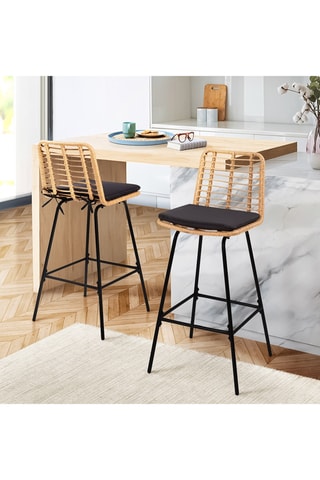 2 tabourets de bar Cuba - 47 x 102 x 52 cm