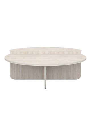 Table basse asymétrique - 90 x 35 x 90 cm