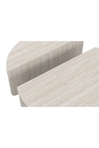 Table basse asymétrique - 90 x 35 x 90 cm