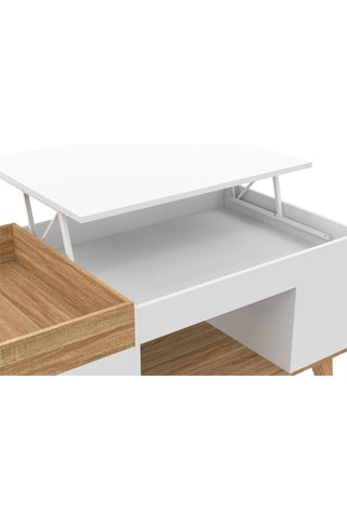 Table basse relevable Elina - 110 x 55 x 45 cm